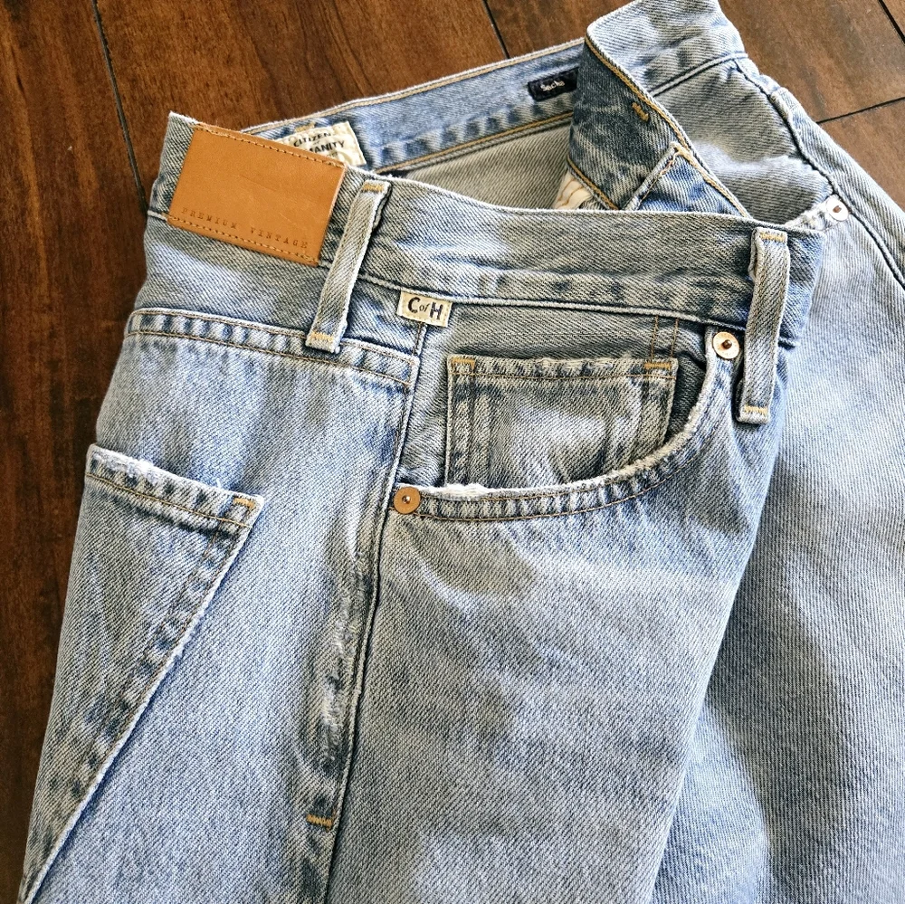 Citizens Of Humanity Sacha High Rise Wide Leg Button Fly Jean in Promise Size 26 - Picture 11 of 16